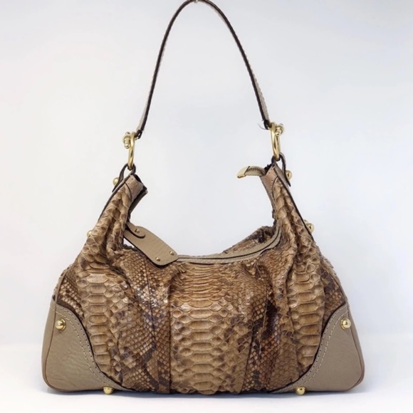 Gucci Jockey Python Shoulder Bag - Picture 4 of 10